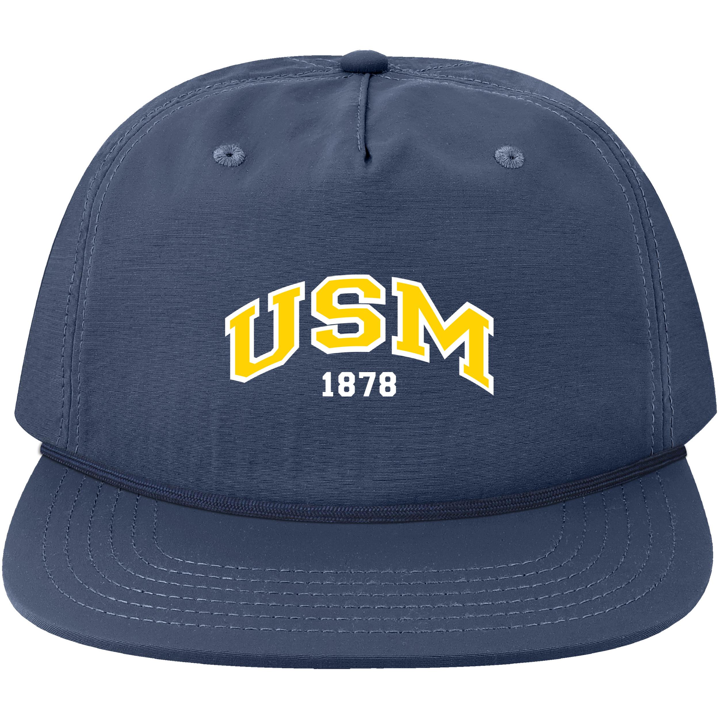 Adjustable Chill Ball Cap w/USM in Gold/White Boundary